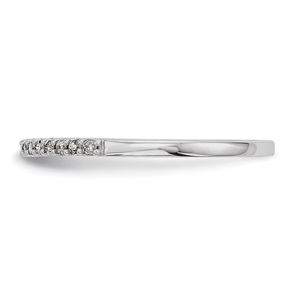 14K Weißgold Ring mit echten Diamanten