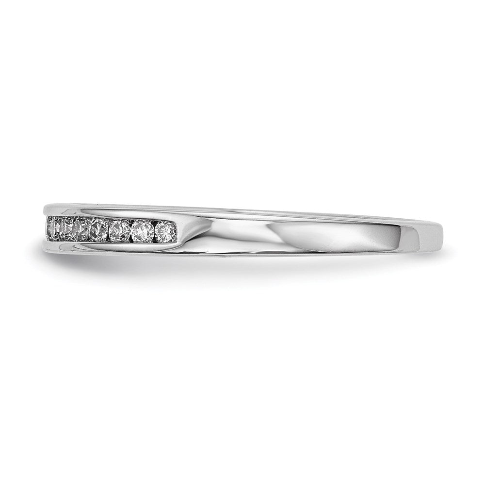 14K Weißgold Ring mit echten Diamanten