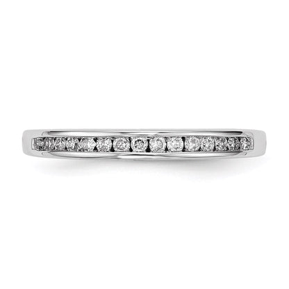 14K Weißgold Ring mit echten Diamanten