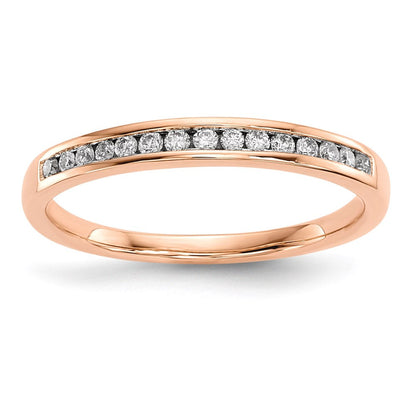 14K Roségold Ring mit echten Diamanten