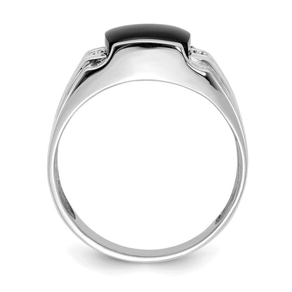 14K Weißgold Aaa Diamant Herren Ring