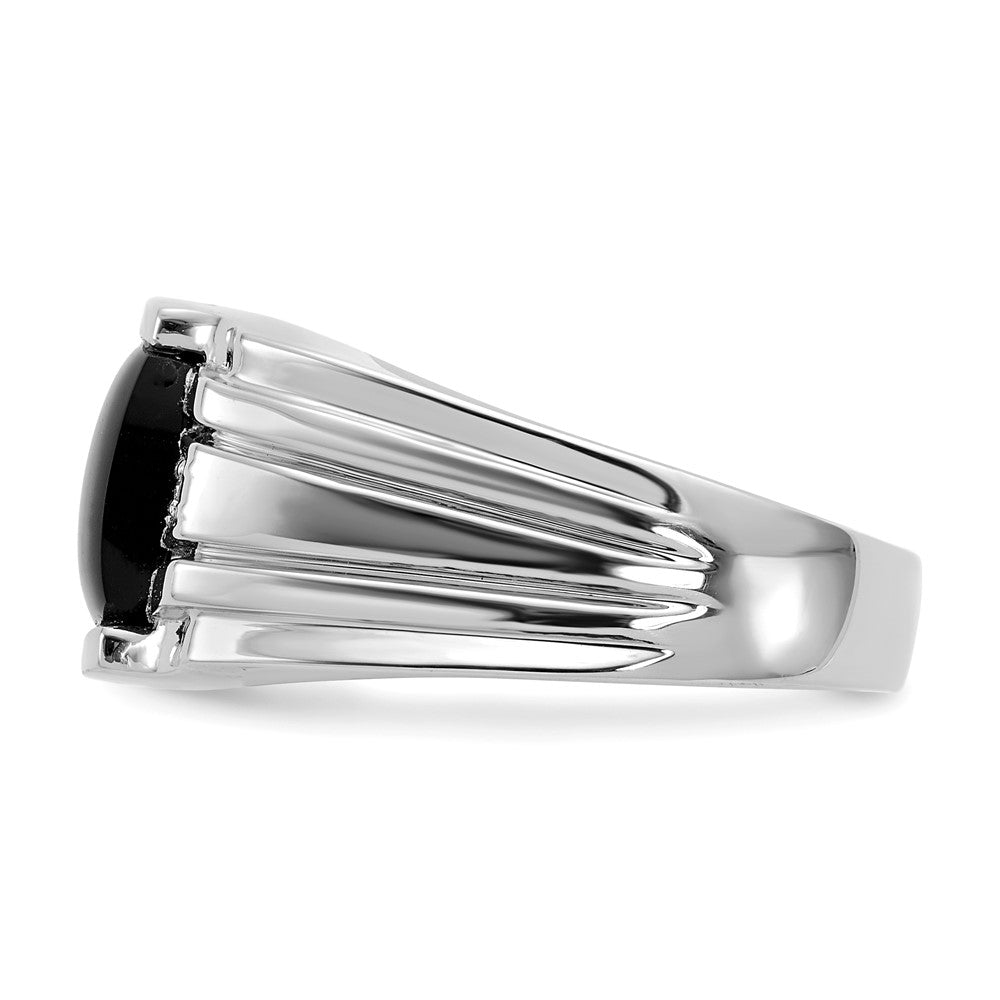 14K Weißgold Aa Diamant Herren Ring