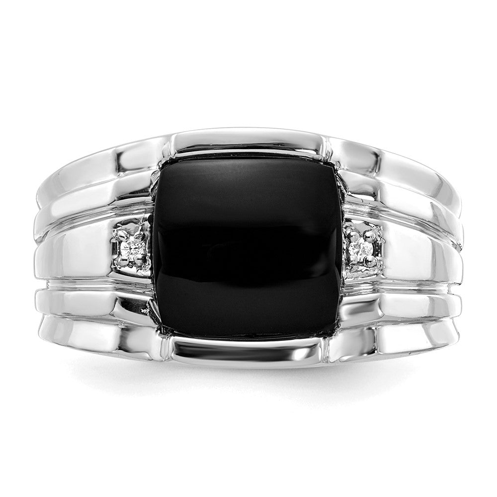 14K Weißgold Aa Diamant Herren Ring