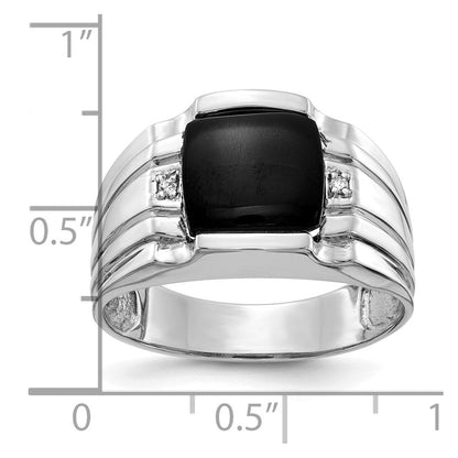 14K Weißgold Aa Diamant Herren Ring