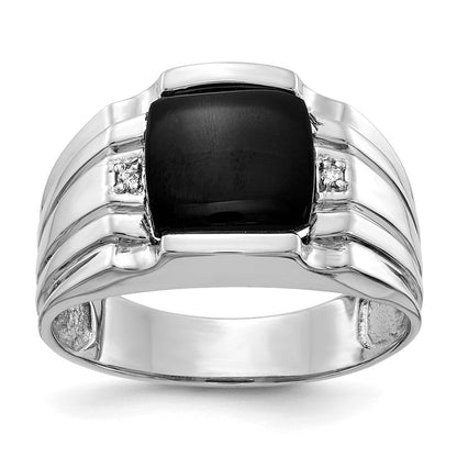 14K Weißgold Aa Diamant Herren Ring