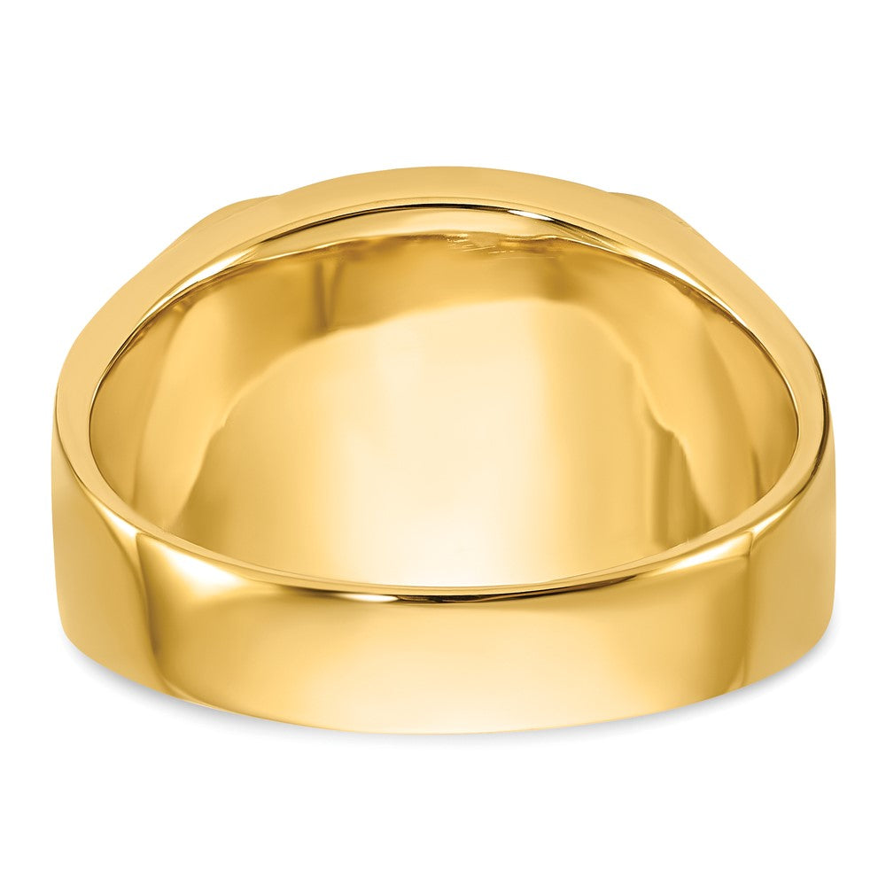 Massiver Herren-Freimaurerring aus 14K Gelbgold
