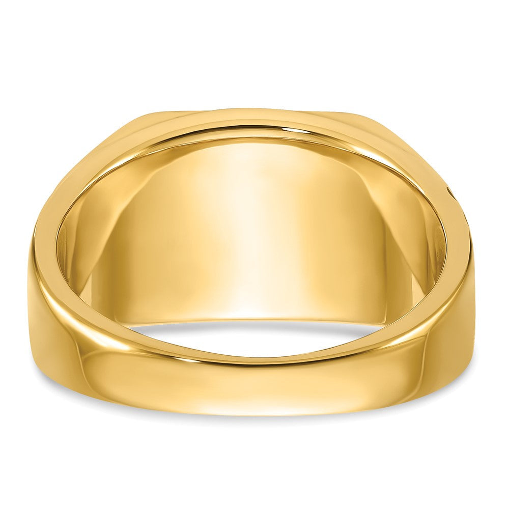 Massiver Herren-Freimaurerring aus 14K Gelbgold