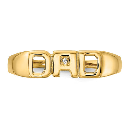 14K Gelbgold A Diamant Herren Ring