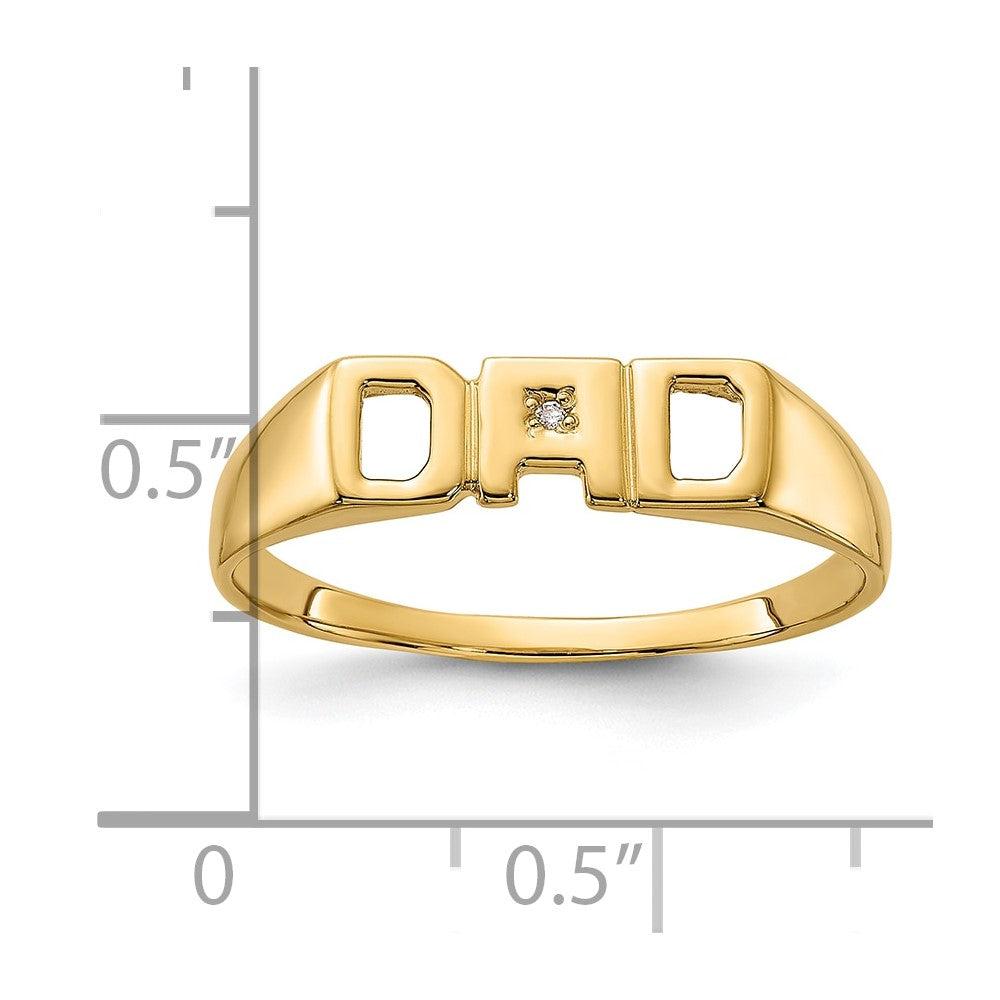 14K Gelbgold Aaa Diamant Herren Ring