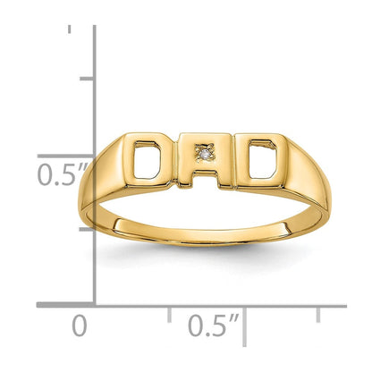 14K Gelbgold A Diamant Herren Ring