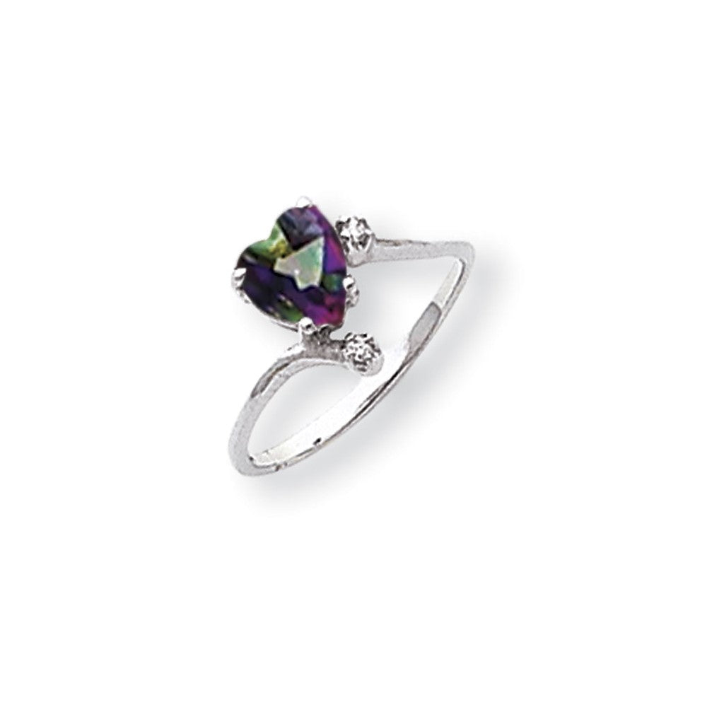 14K Weißgold Aa Diamant Ring