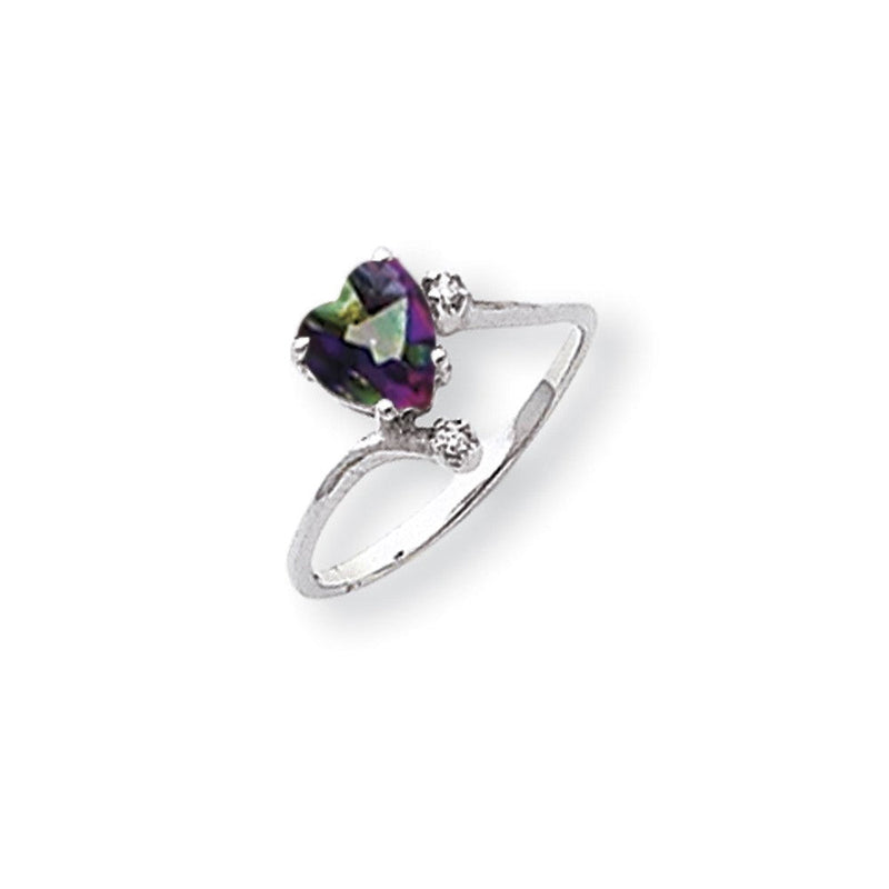 14K Weißgold Aa Diamant Ring