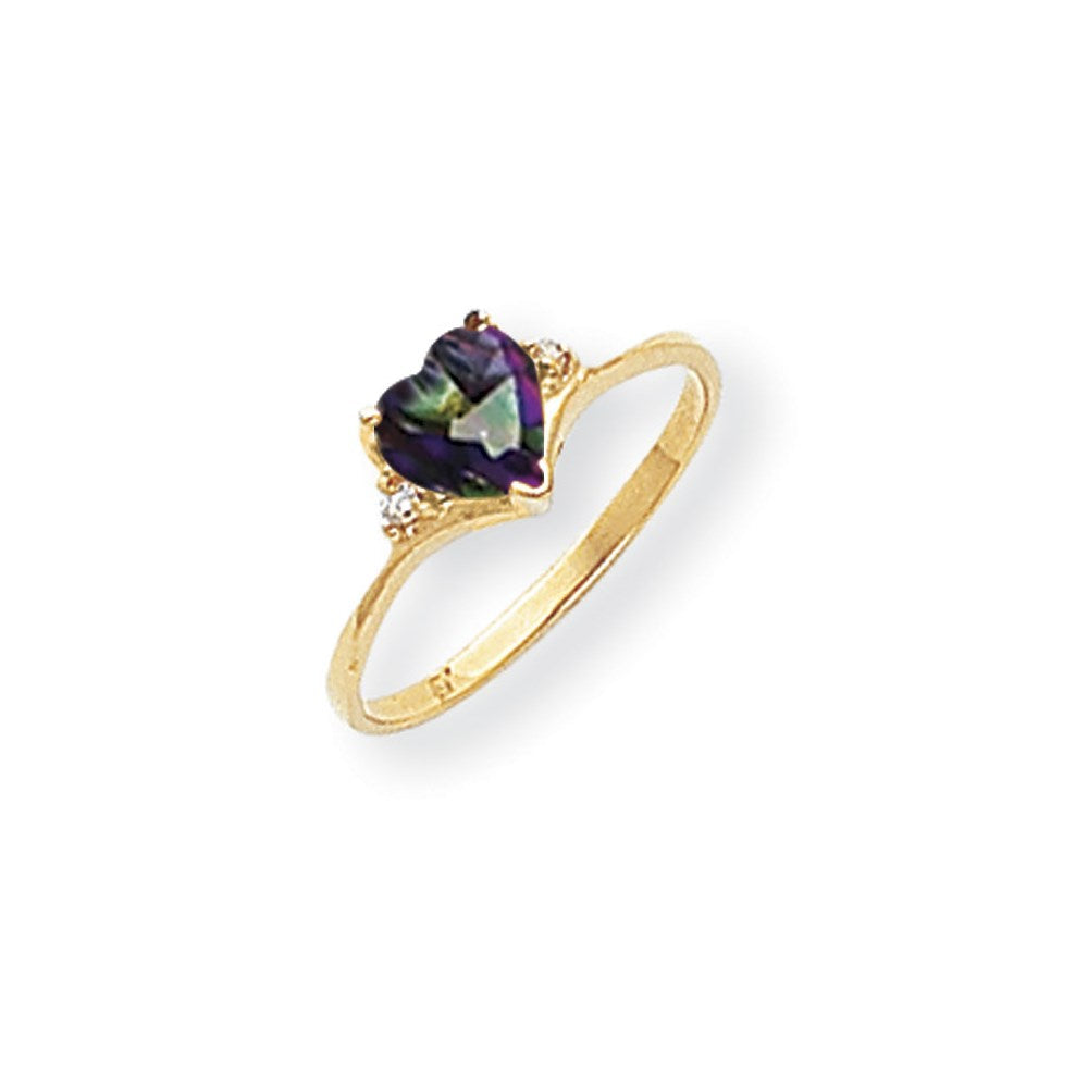 14K Gelbgold Aa Diamant Ring