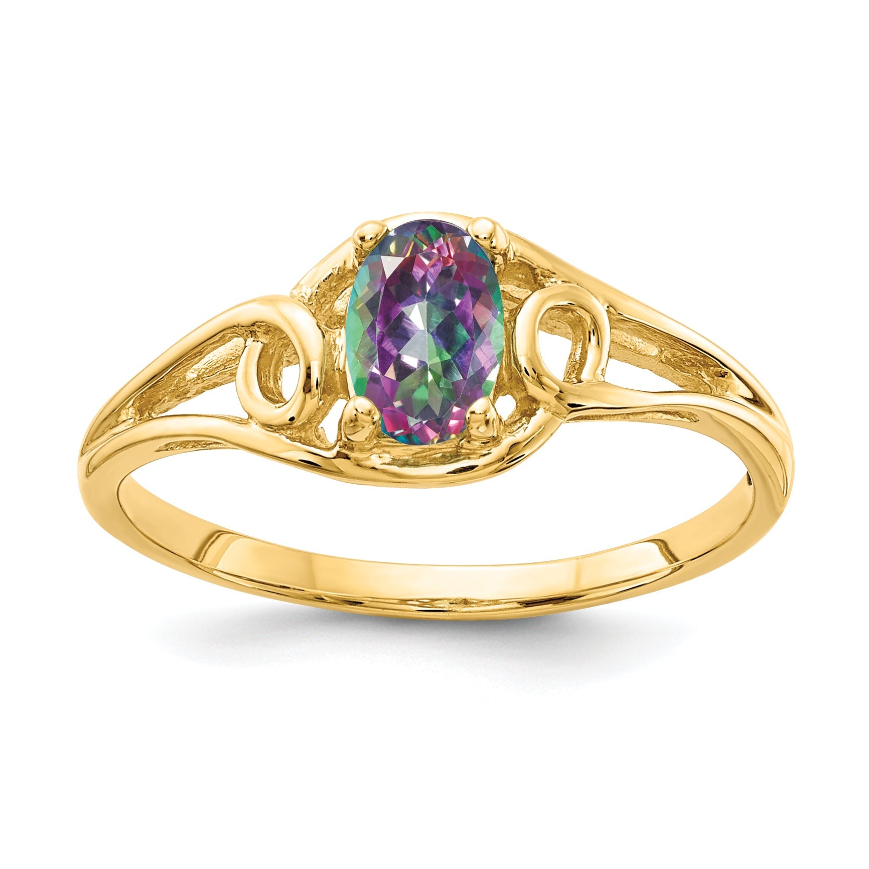 Massiv 14K Gelbgold Ring