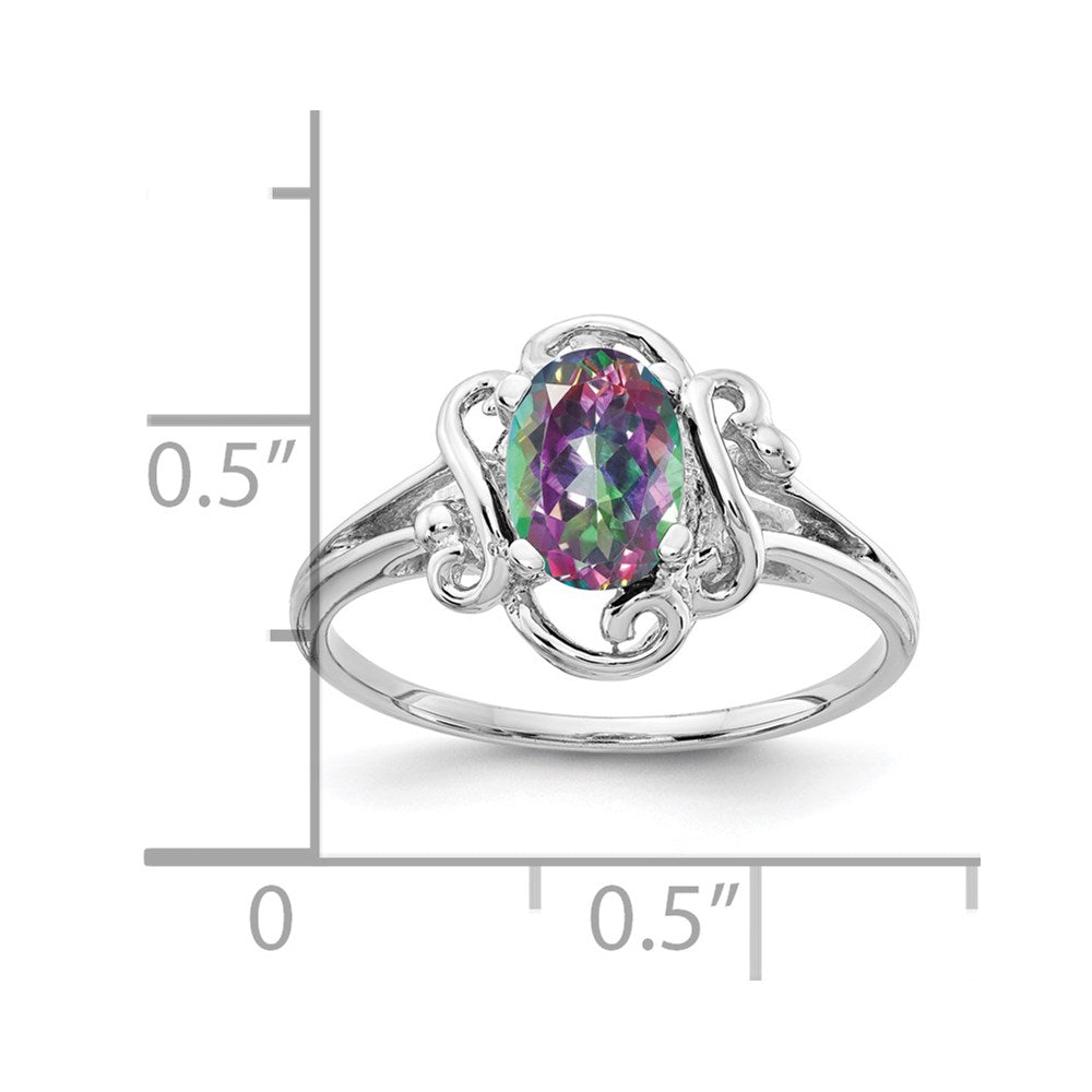 Massiver Ring aus 14K Weißgold