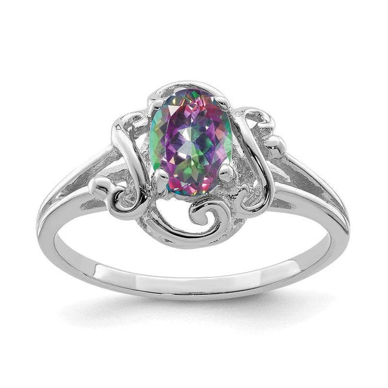 Massiver Ring aus 14K Weißgold