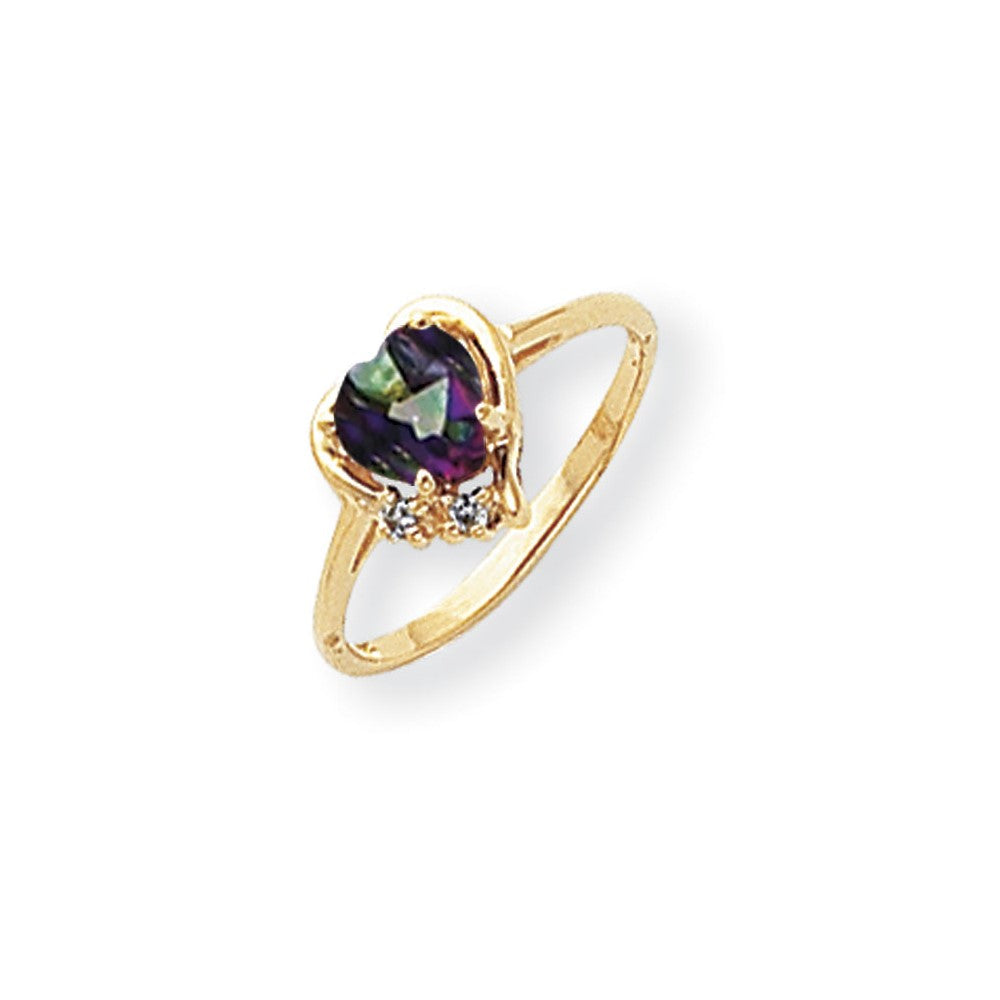 14K Gelbgold Aa Diamant Ring