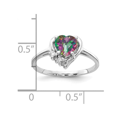 14K Weißgold Aa Diamant Ring