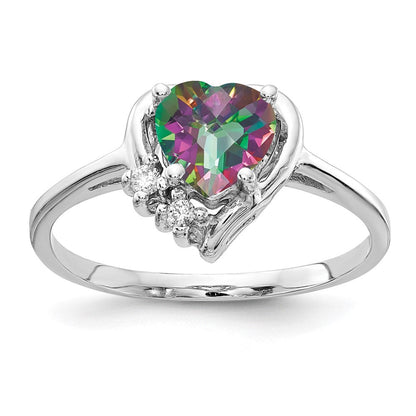 14K Weißgold Aa Diamant Ring