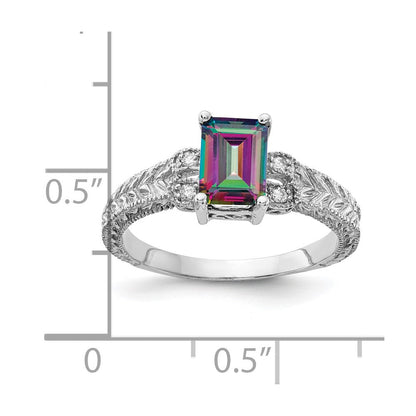 14K Weißgold Aa Diamant Ring