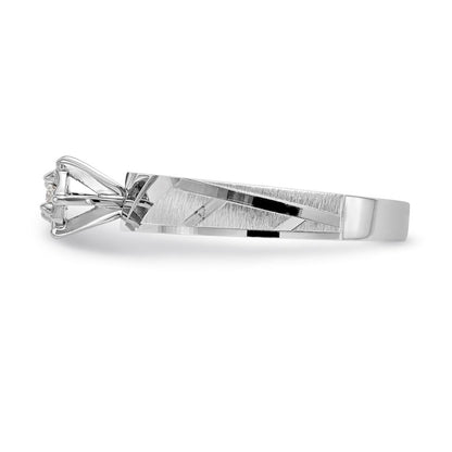 14K Weißgold Trio-Verlobungsring in AA-Qualität