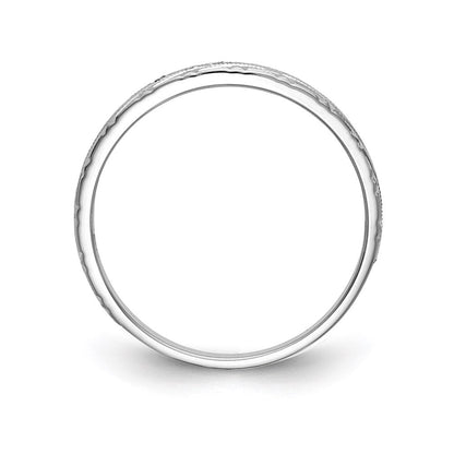 14K Weißgold Aa Qualität.03 Karat Diamant Trio Damen Komplett Ehering