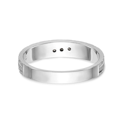 14K Weißgold Aa Qualität.03 Karat Diamant Trio Damen Komplett Ehering