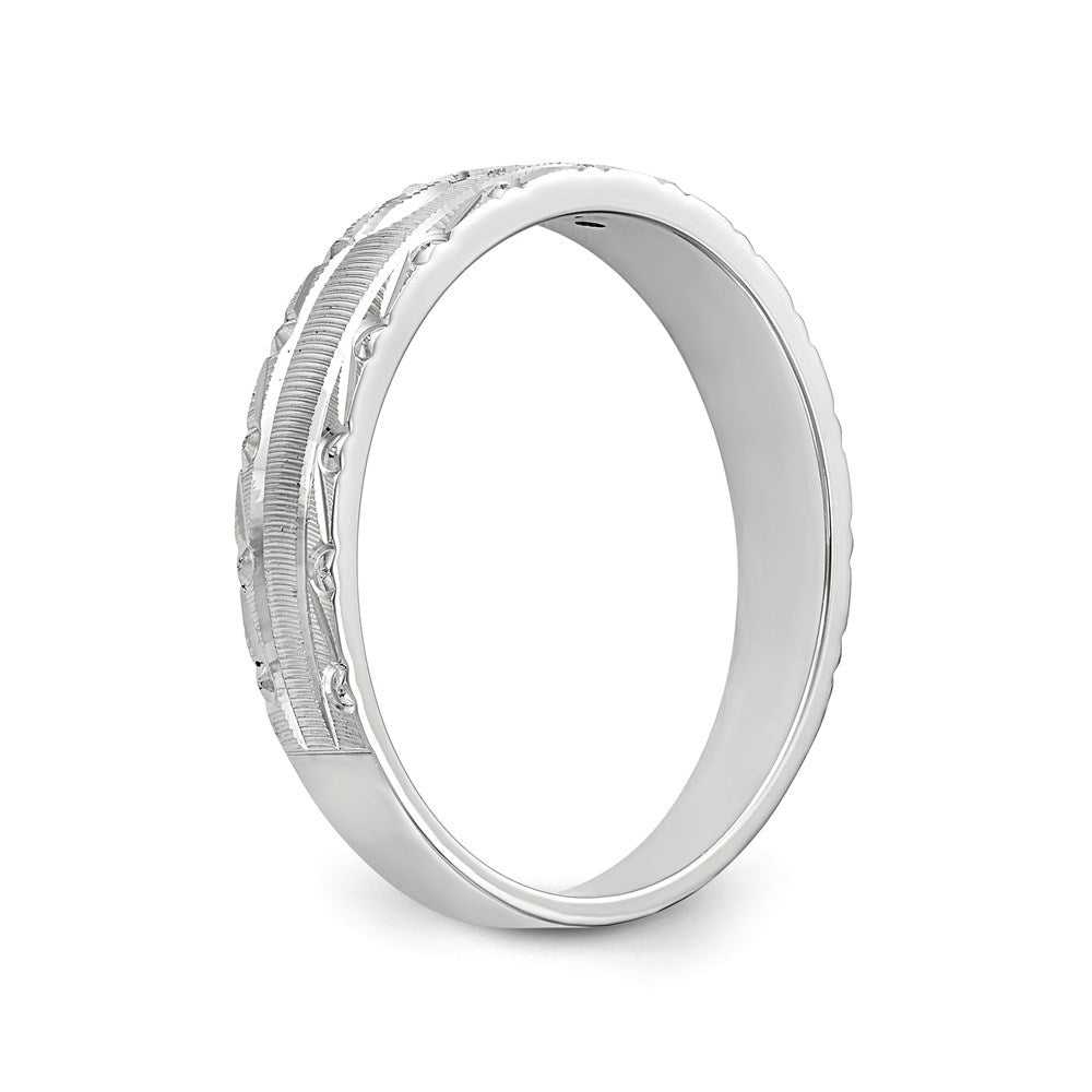 14K Weißgold Aa Qualität.03 Karat Diamant Trio Damen Komplett Ehering