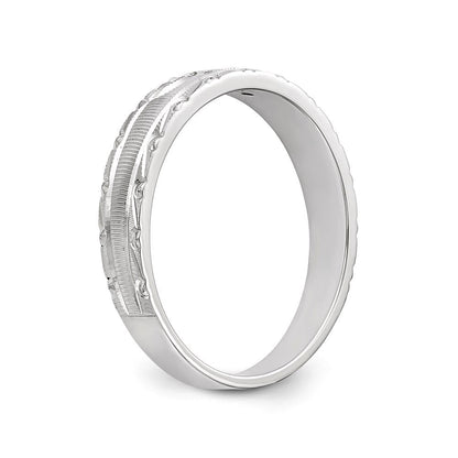 14K Weißgold Aa Qualität.03 Karat Diamant Trio Damen Komplett Ehering