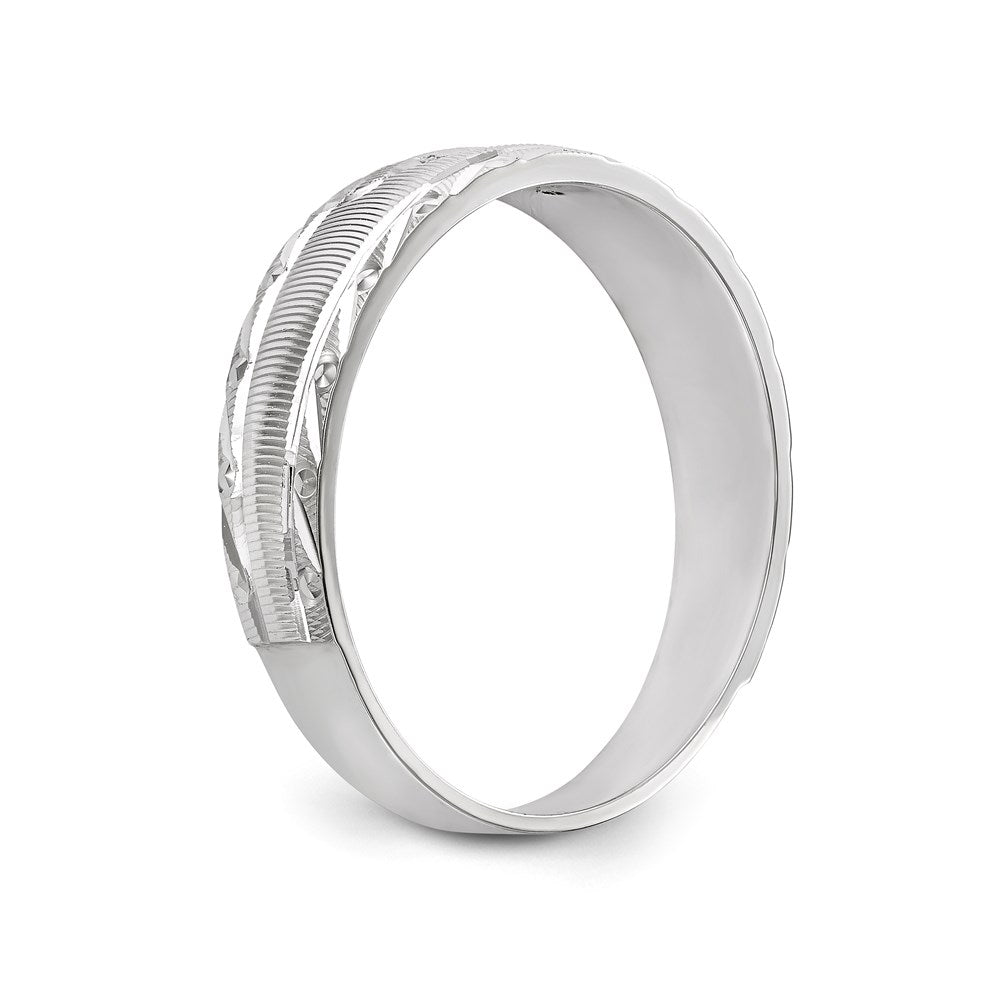 14K Weißgold Aa Qualität.03 Karat Diamant Trio Herren Komplett Ehering