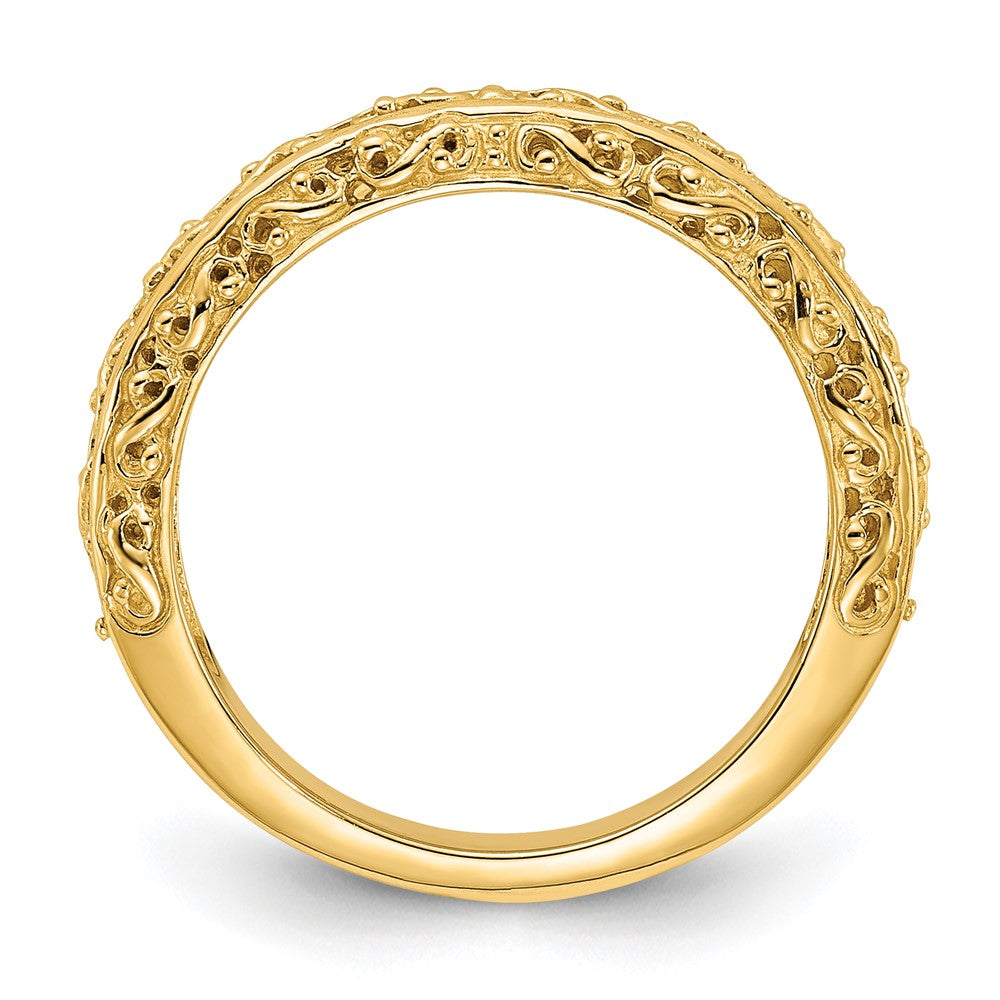 14K Gelbgold Jahrestagsring