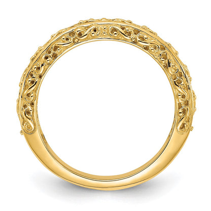 14K Gelbgold Jahrestagsring