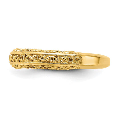 14K Gelbgold Jahrestagsring