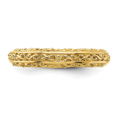 14K Gelbgold Jahrestagsring