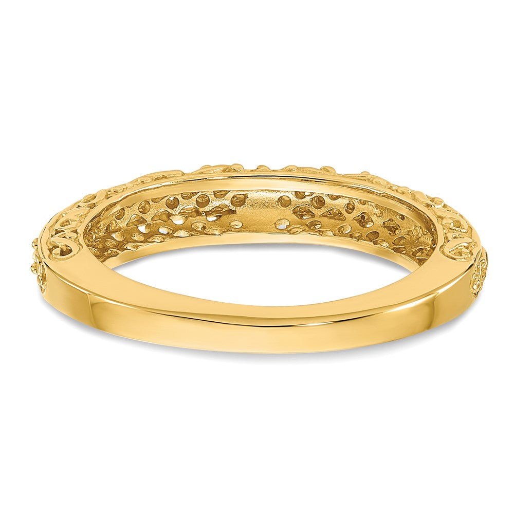 14K Gelbgold Jahrestagsring