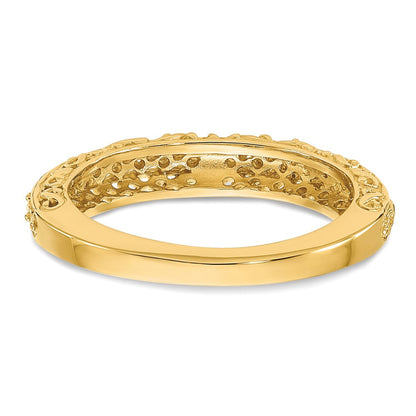 14K Gelbgold Jahrestagsring