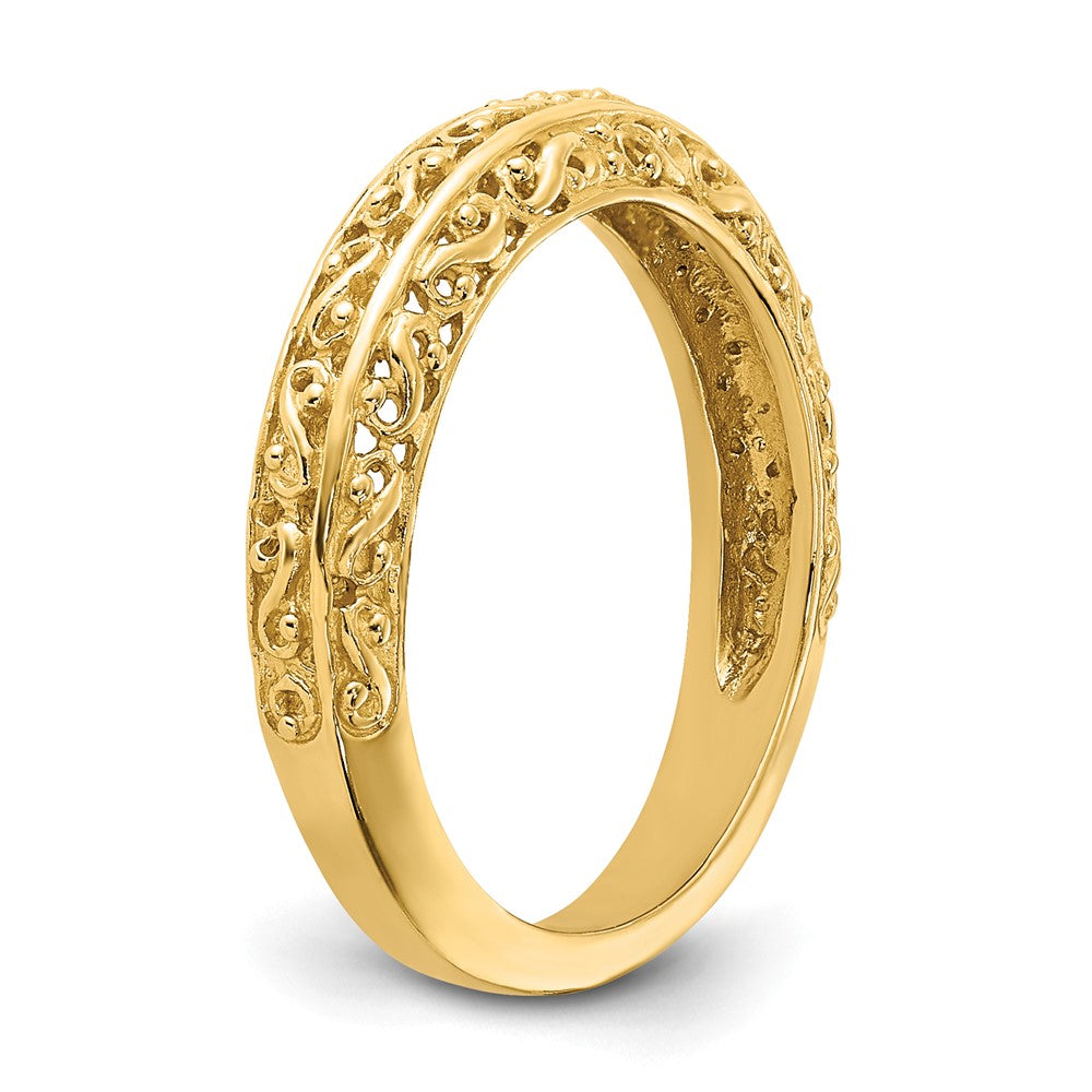 14K Gelbgold Jahrestagsring