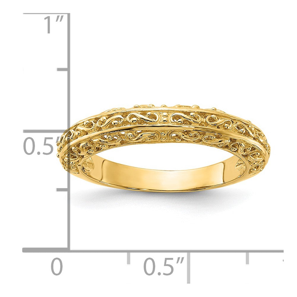 14K Gelbgold Jahrestagsring