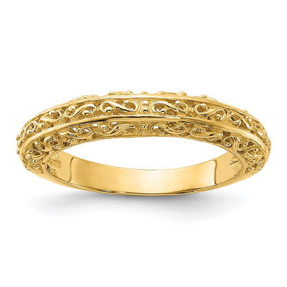 14K Gelbgold Jahrestagsring