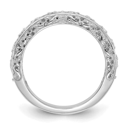 14K Weißgold Jahrestagsring