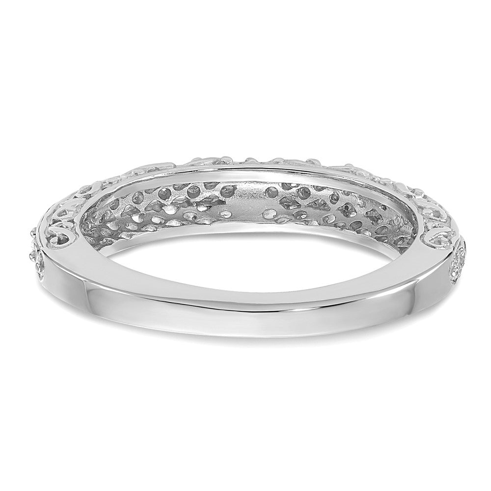 14K Weißgold Jahrestagsring