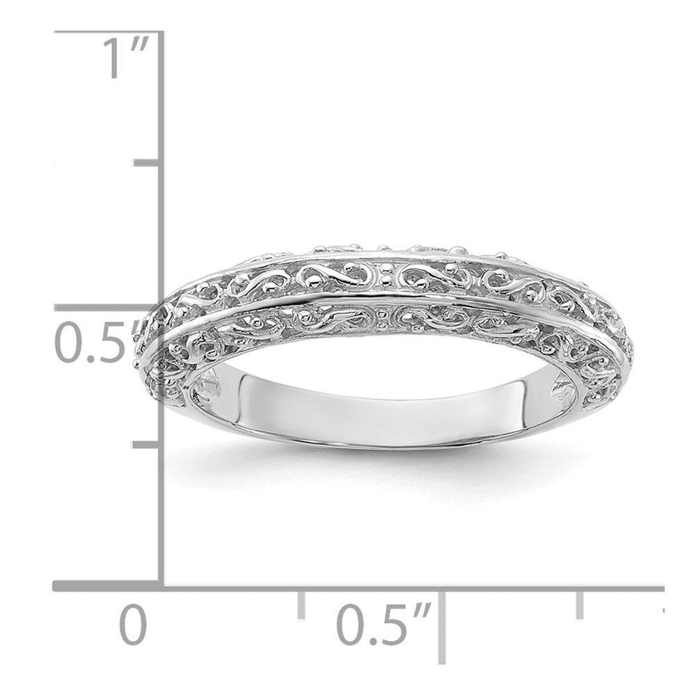 14K Weißgold Jahrestagsring