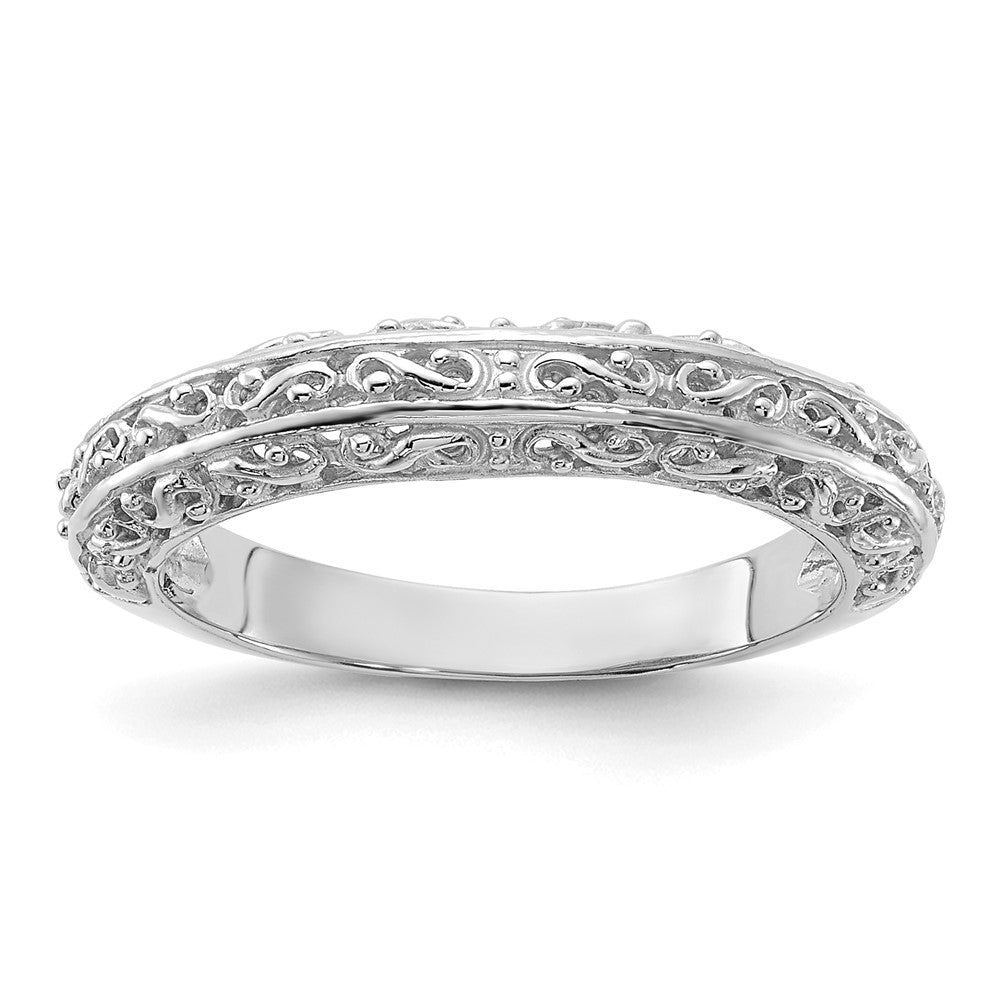14K Weißgold Jahrestagsring
