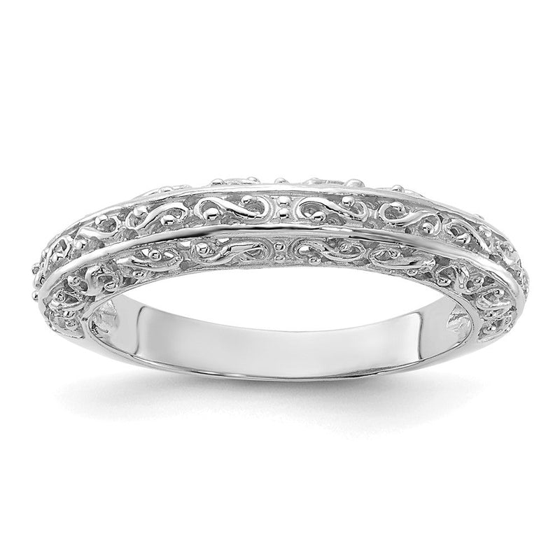 14K Weißgold Jahrestagsring