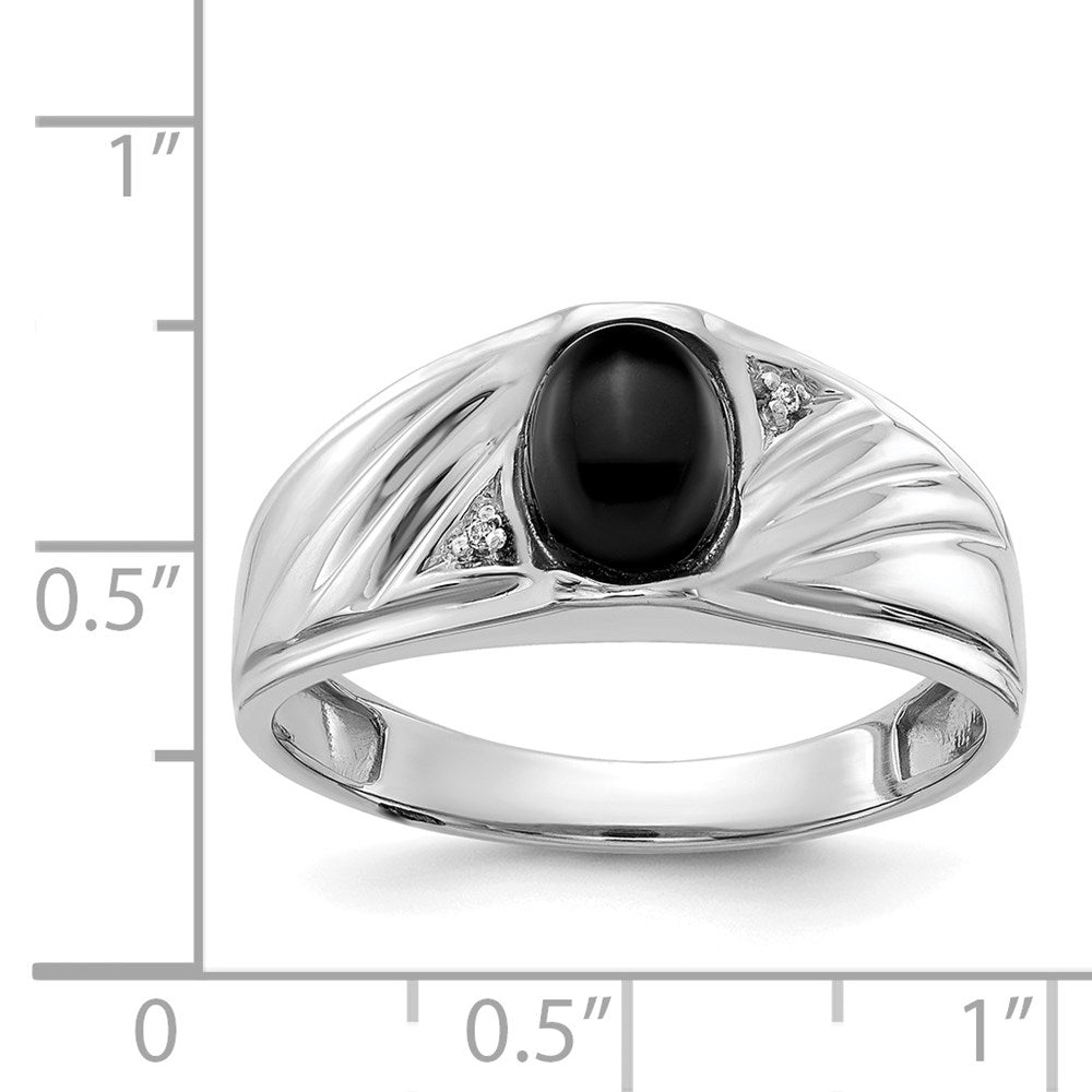 14K Weißgold Aa Diamant Herren Ring