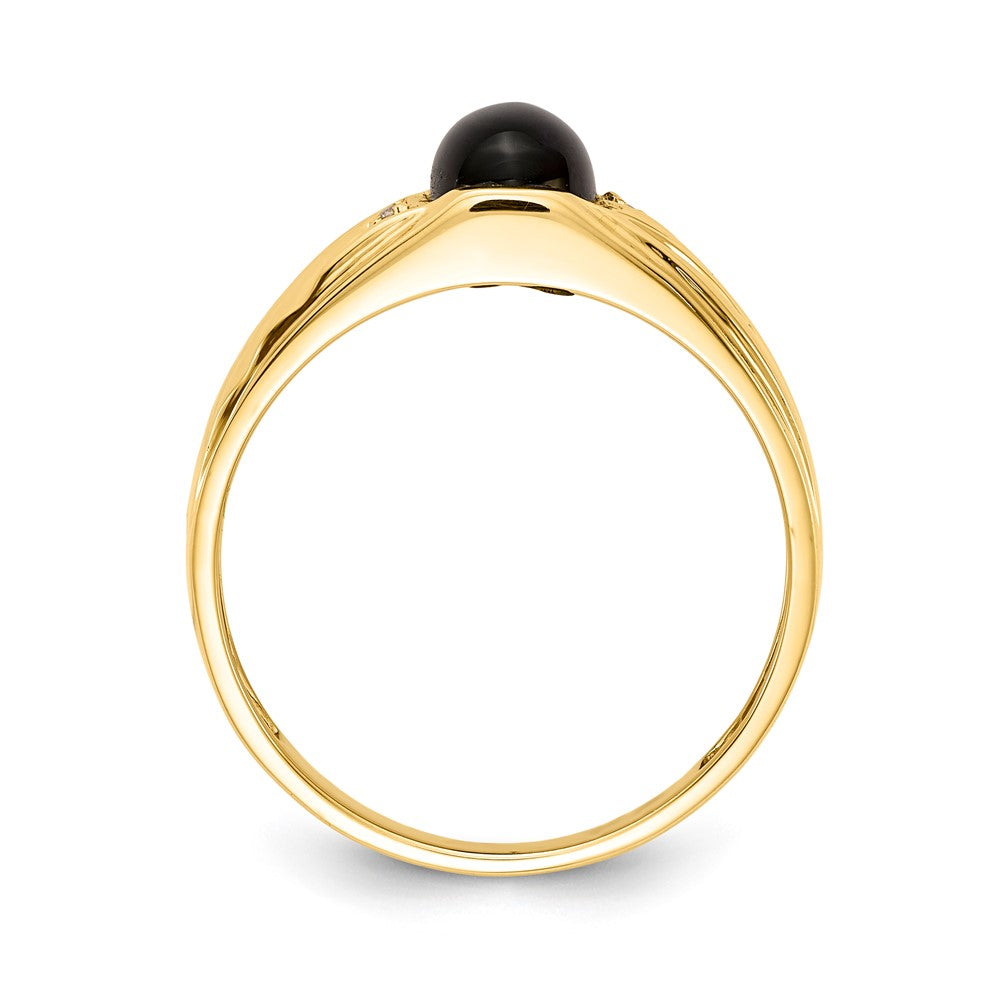 14K Gelbgold Vs Diamant Herren Ring