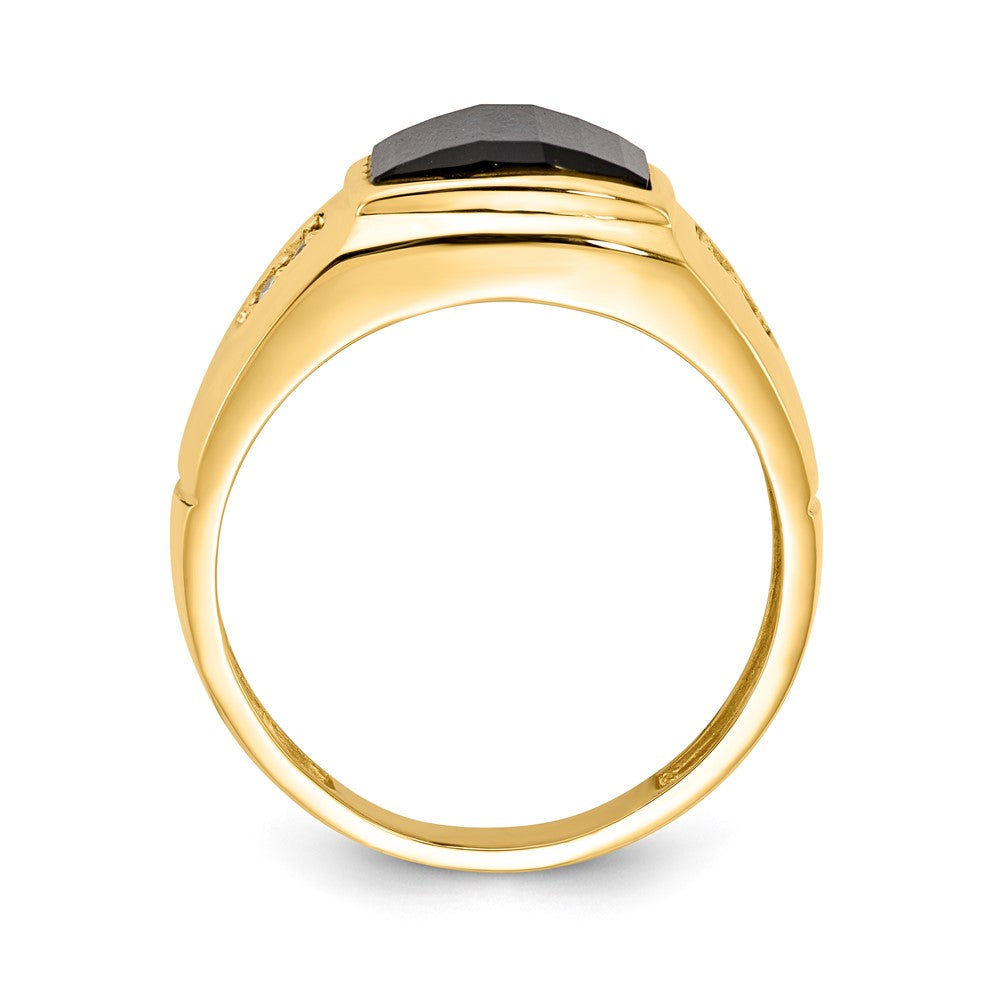 14K Gelbgold Vs Diamant Herren Ring