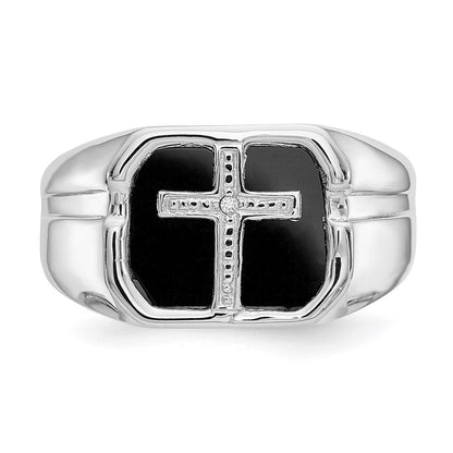 14K Weißgold Aa Diamant Herren Ring