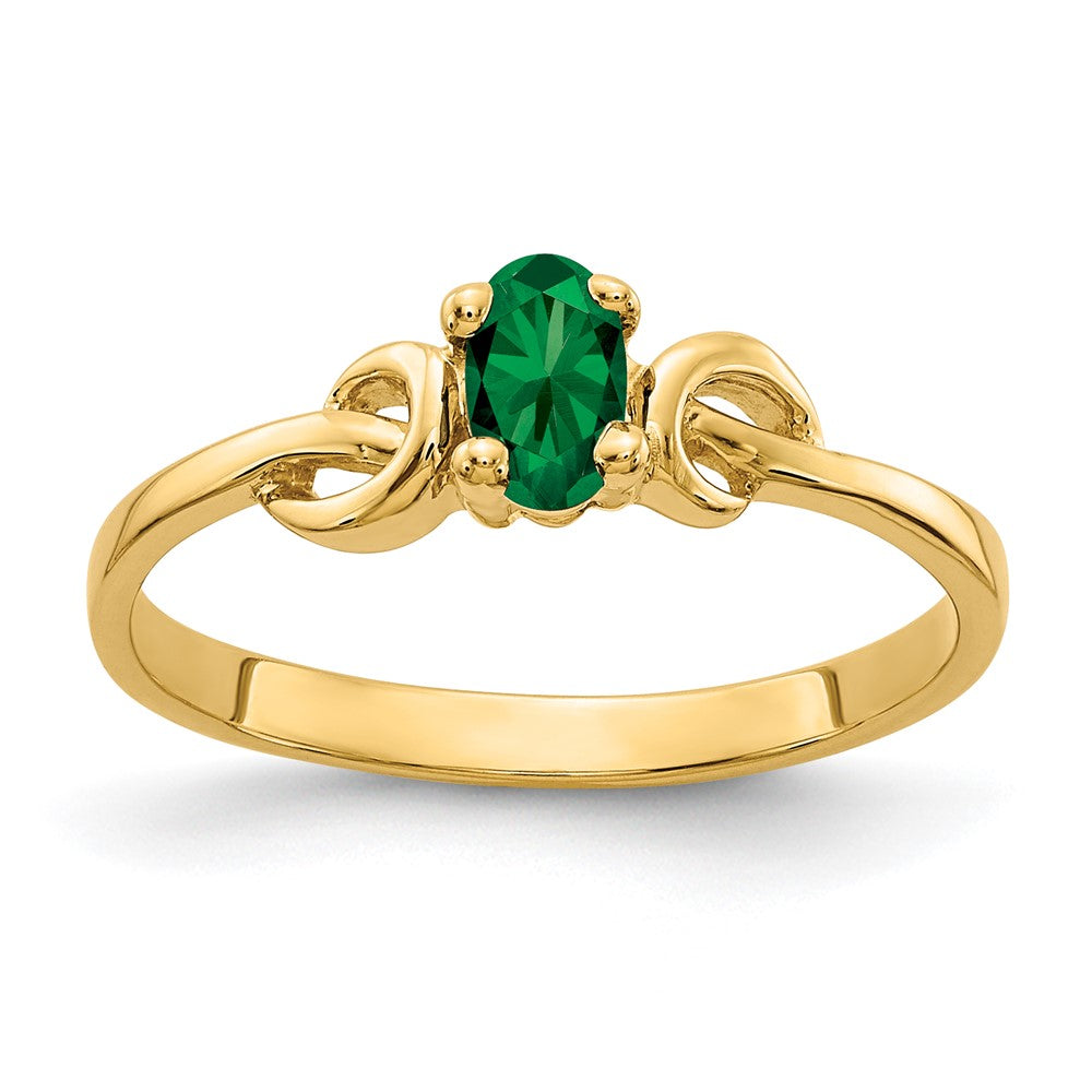 14K Gelbgold 5x3mm Oval Fassung St. Helens Ring