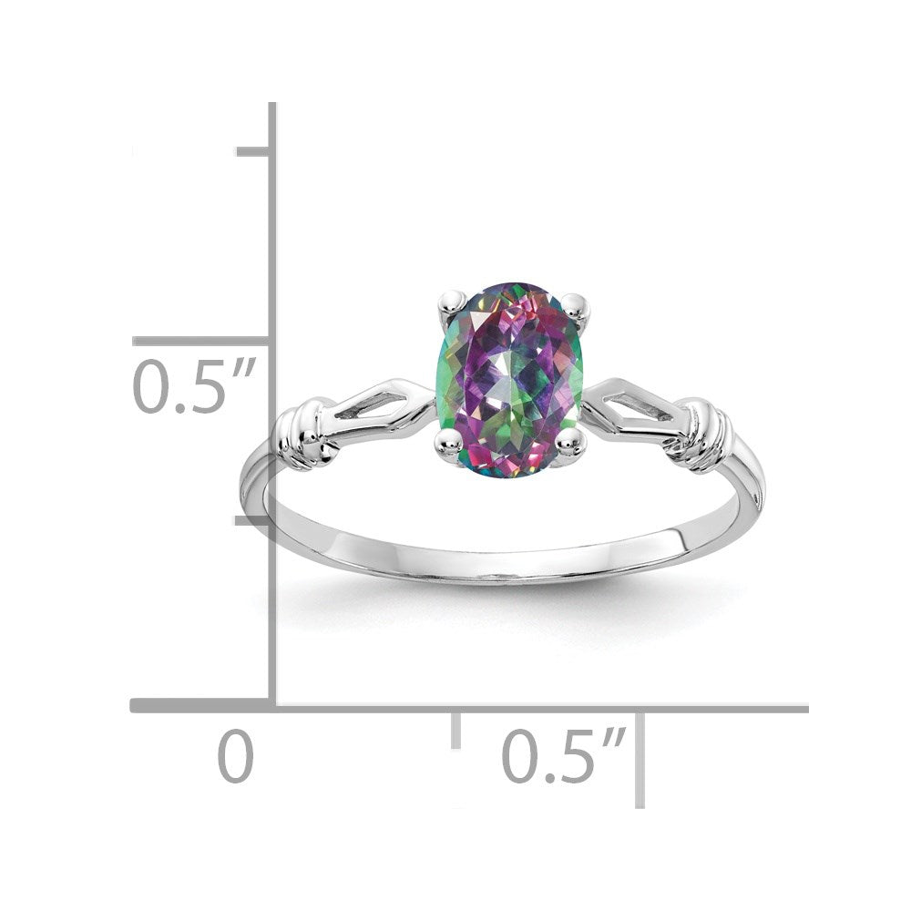 14K Weißgoldring